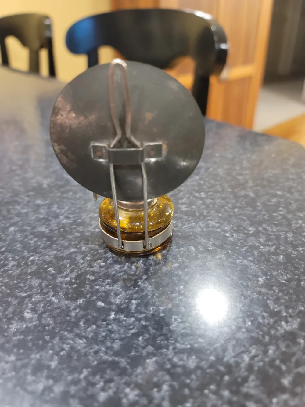 Amber Mini Oil Lamp Decorative Accent - Unbranded